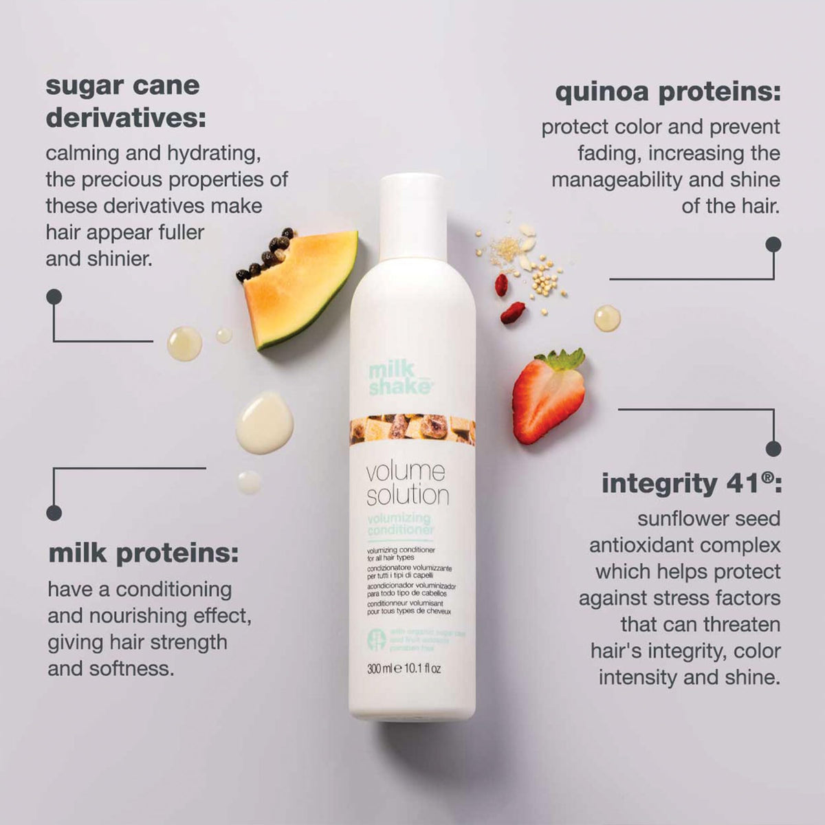 milk_shake conditioner texture on fingers highlighting creamy weightless feel