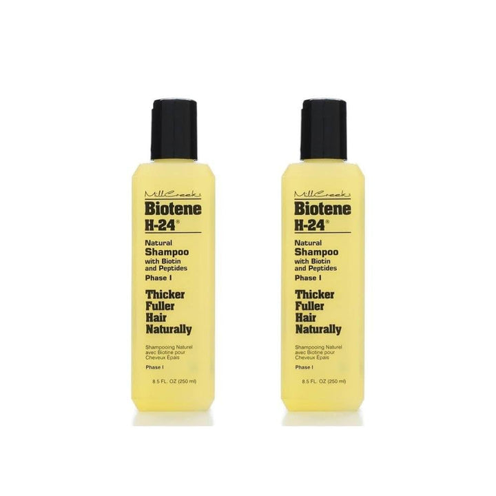 Mill Creek Biotene H-24 front packaging showing two bottles and volume benefits