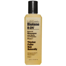 Mill Creek Biotene H-24 shampoo pour texture demonstrating gentle lather