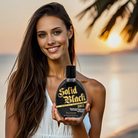 Millennium Tanning on tattooed skin showing enhanced color and protective surface conditioning