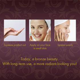 Millennium Tanning before and after showing subtle facial bronze