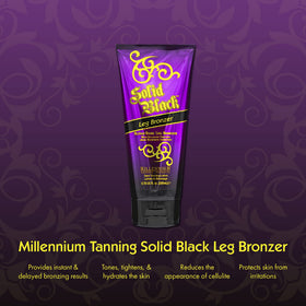 Millennium Tanning cream texture swirl highlighting rich, blendable formula