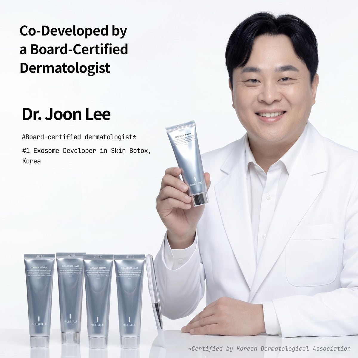millimilli clear film transformation on skin, demonstrates sealing and lift