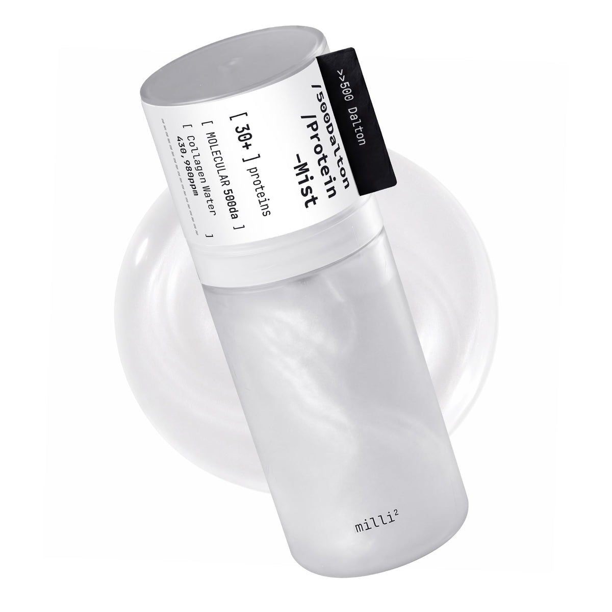 millimilli front packaging showing bottle and label for firming benefits