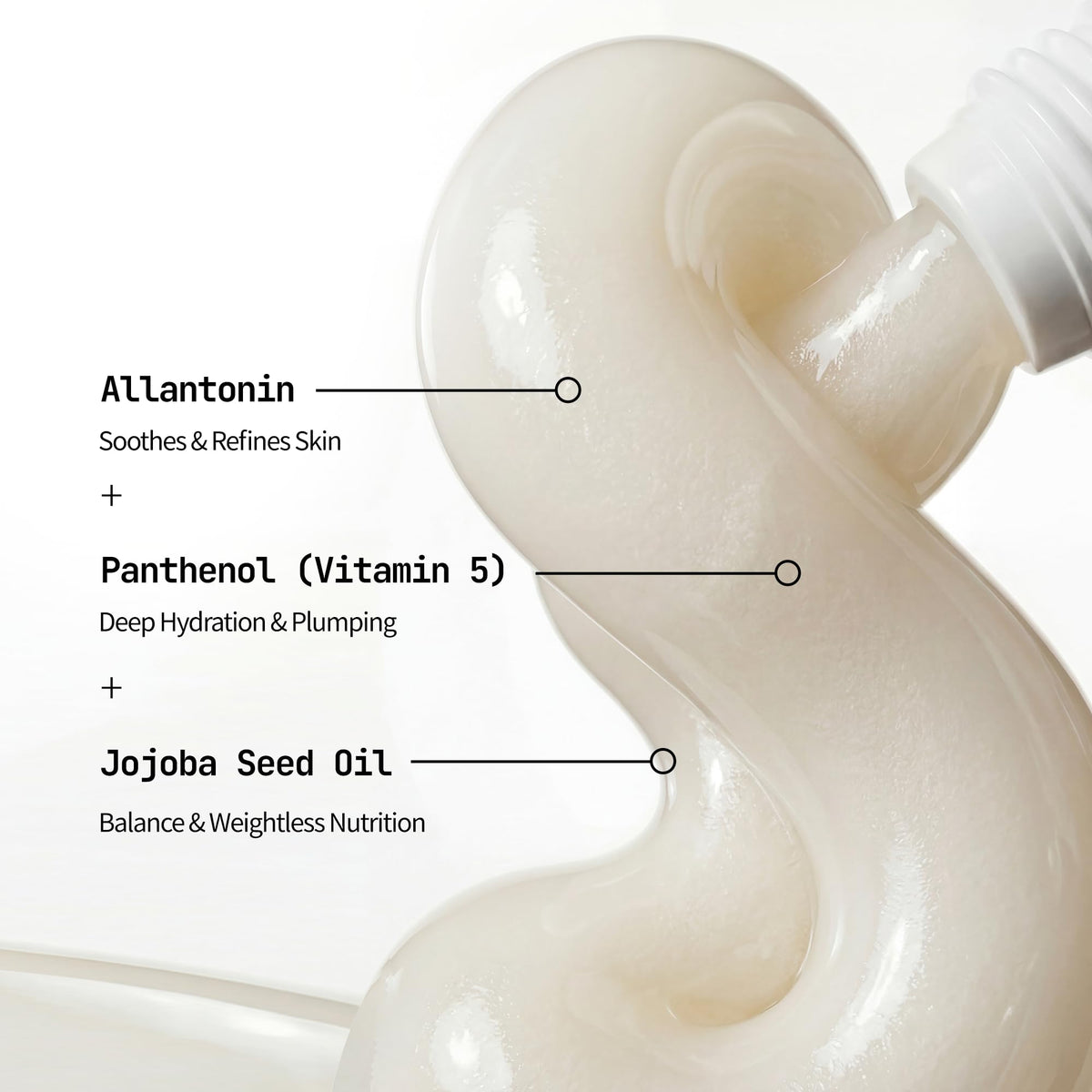 millimilli size comparison with hand, indicates travel-friendly 2.03 fl.oz benefit