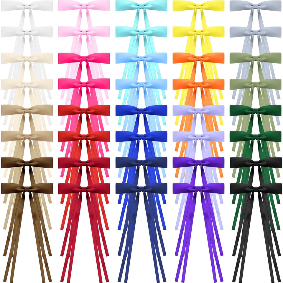 Mimorou front packaging showing all 40 colorful bow clips and variety