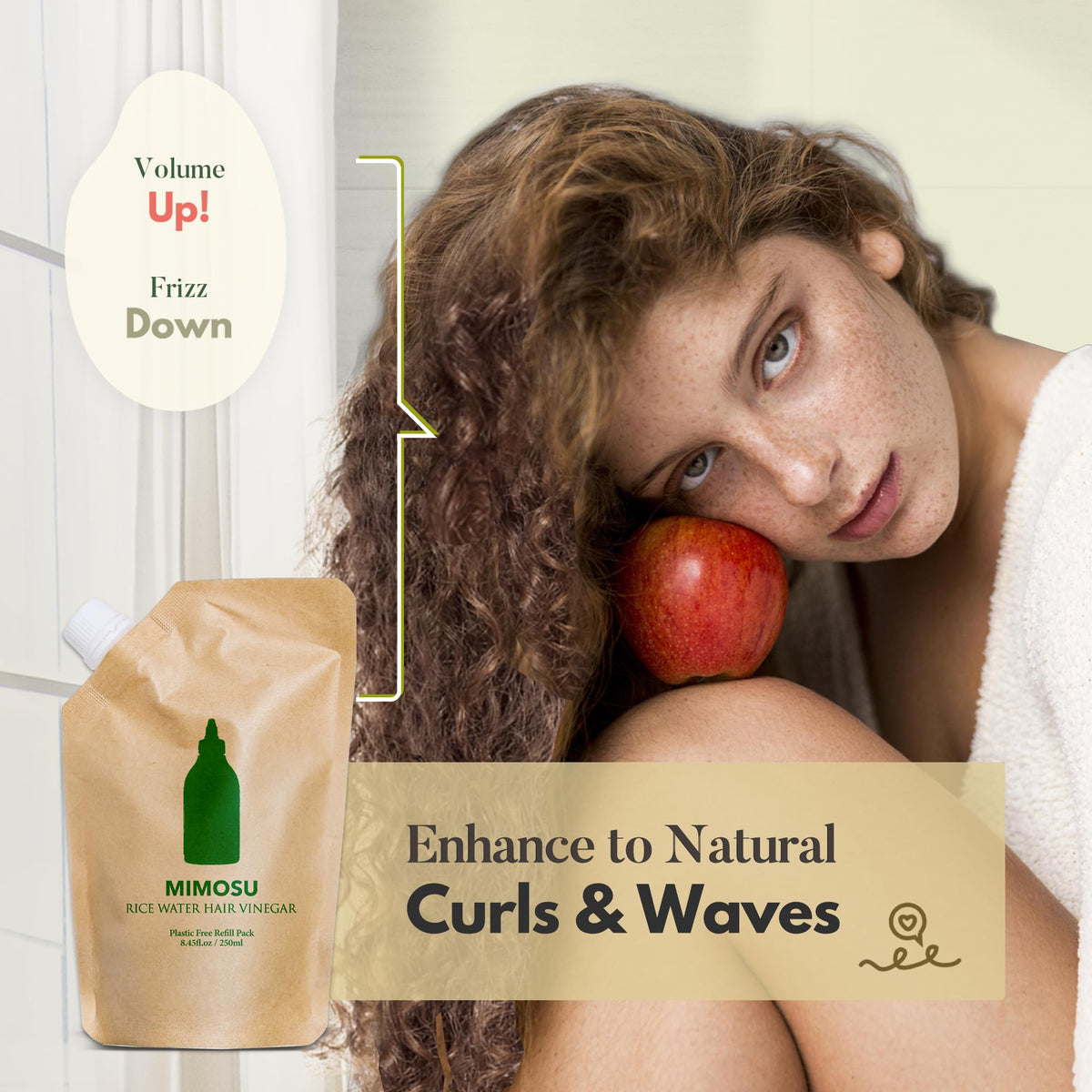 mimosu in-use demonstrating scalp application for refreshed clean feeling