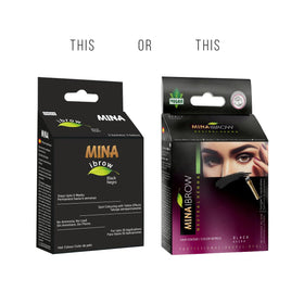 MinaiBrow powder texture close-up highlighting natural cassia powder