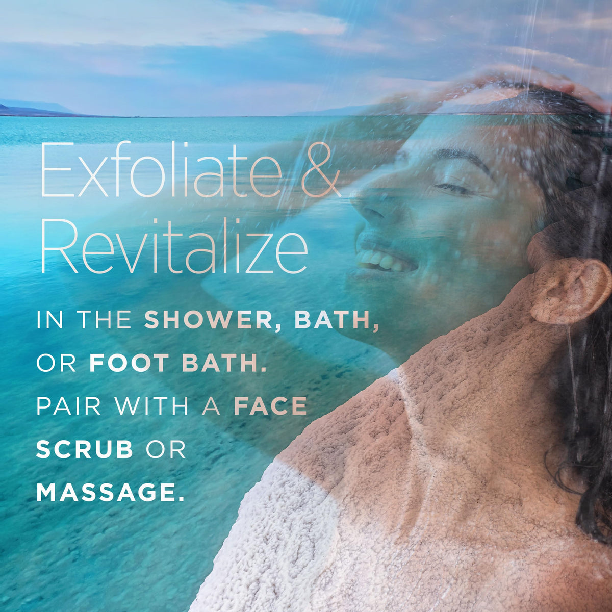 Minera salt mixed with olive oil illustrating gentle exfoliation preparation