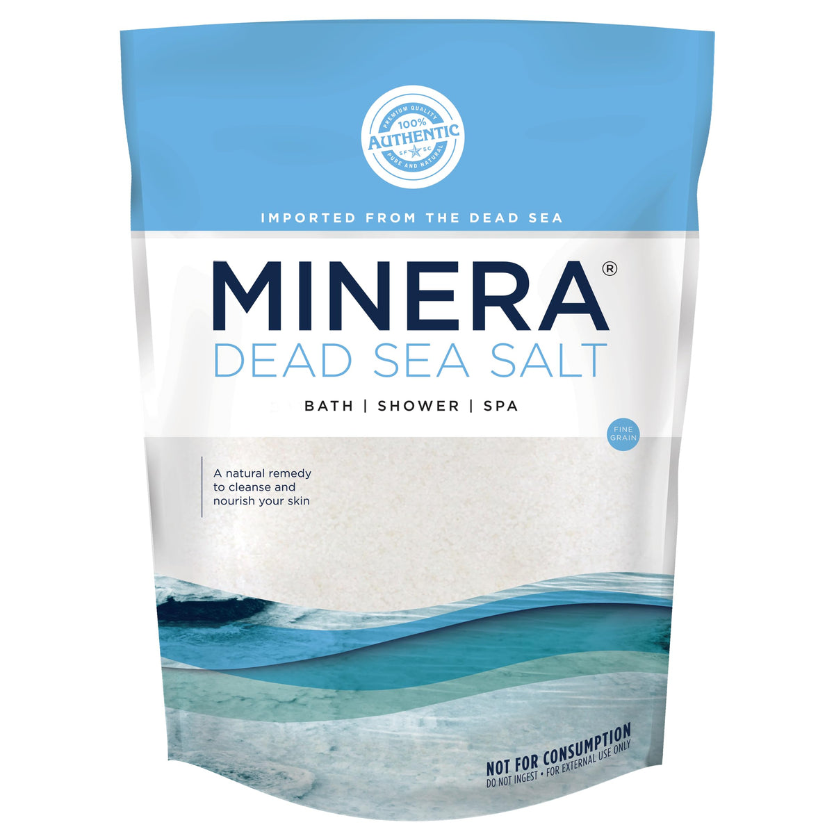 Minera front bag showing branding and 2 lb size, clear product identity and trust