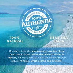 Minera salt dissolving in warm bath water for quick, even mineral soak