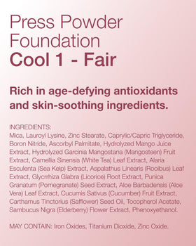 Mineral Fusion before and after closeup showing reduced shine and blurred pores