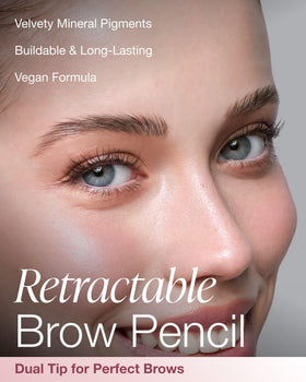 Mineral Fusion spoolie close-up blending texture for soft natural brows