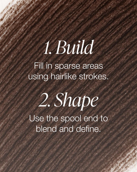 Mineral Fusion color swatch showing velvety dark brown pigment for buildable coverage