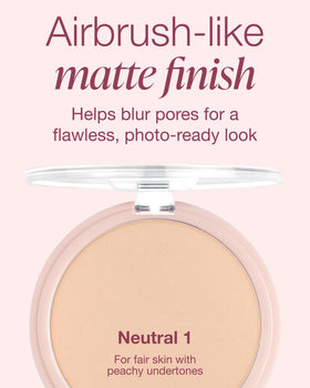 Mineral Fusion brush applying powder for smooth coverage and shine control