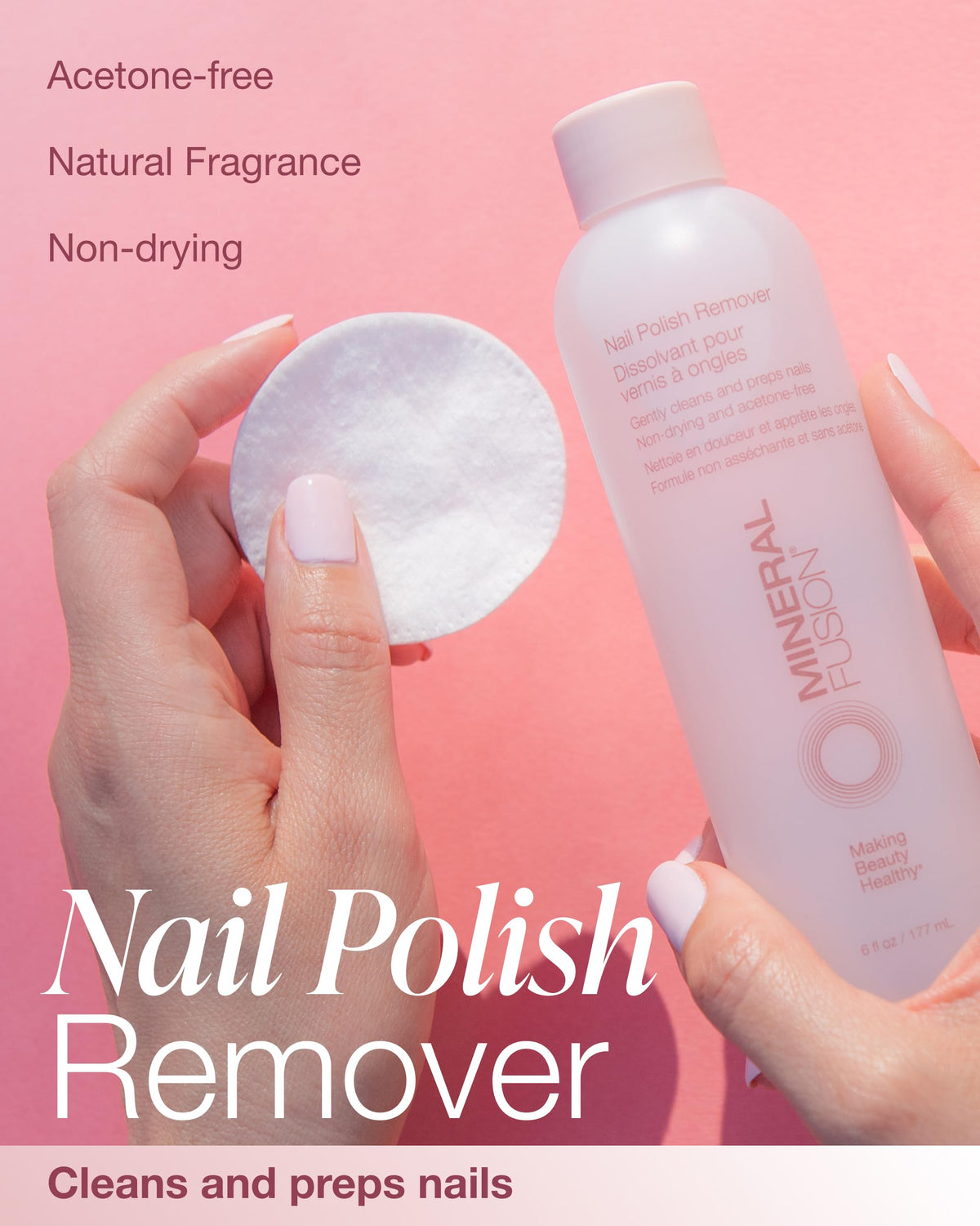 Mineral Fusion liquid pouring to demonstrate gentle remover action