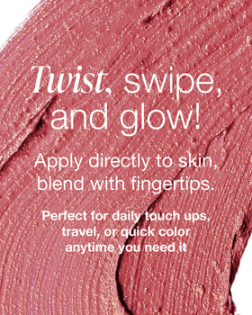 Mineral Fusion gently blended on eyelid showing subtle wash of color
