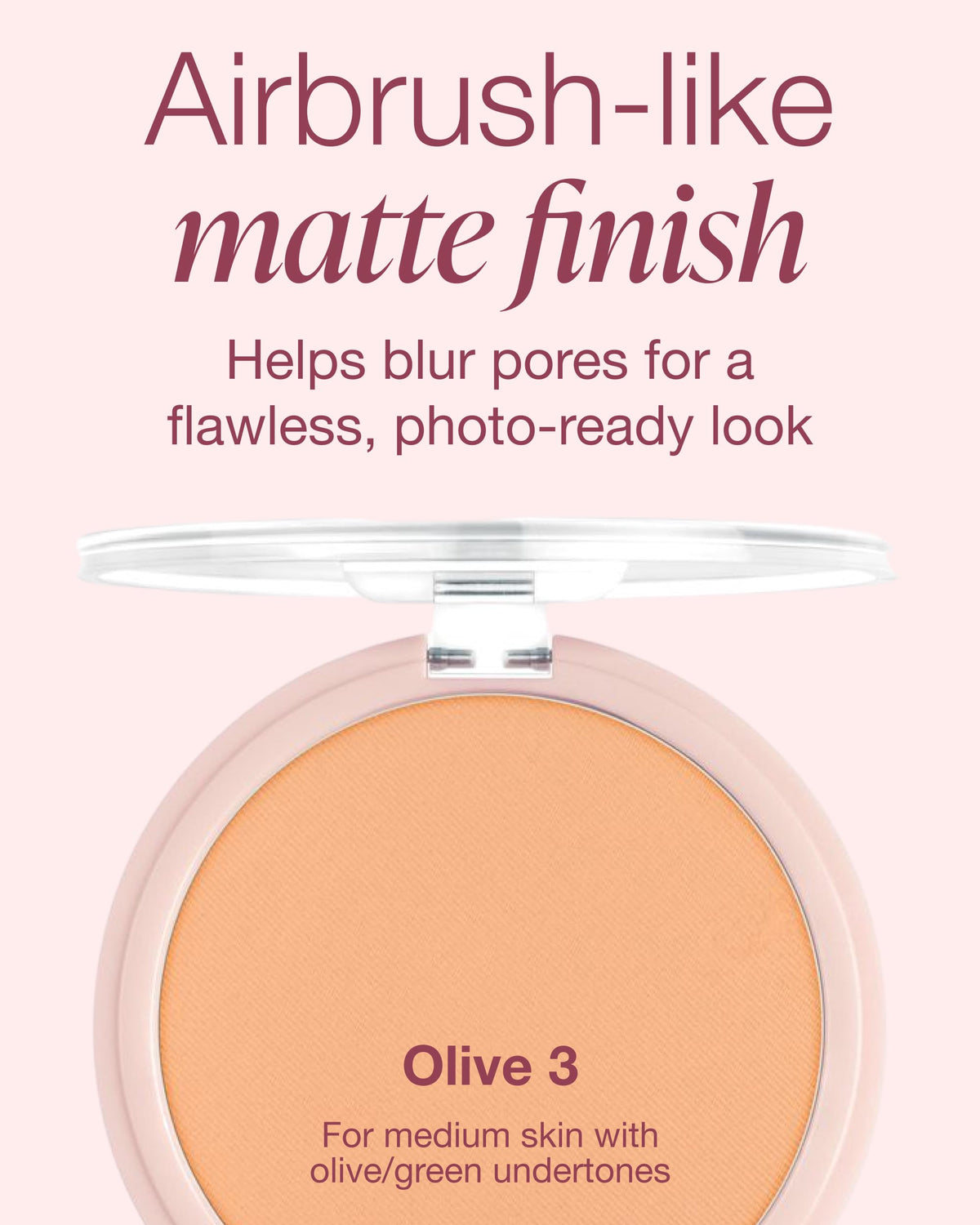 Mineral Fusion compact opened with brush demonstrating easy application benefit