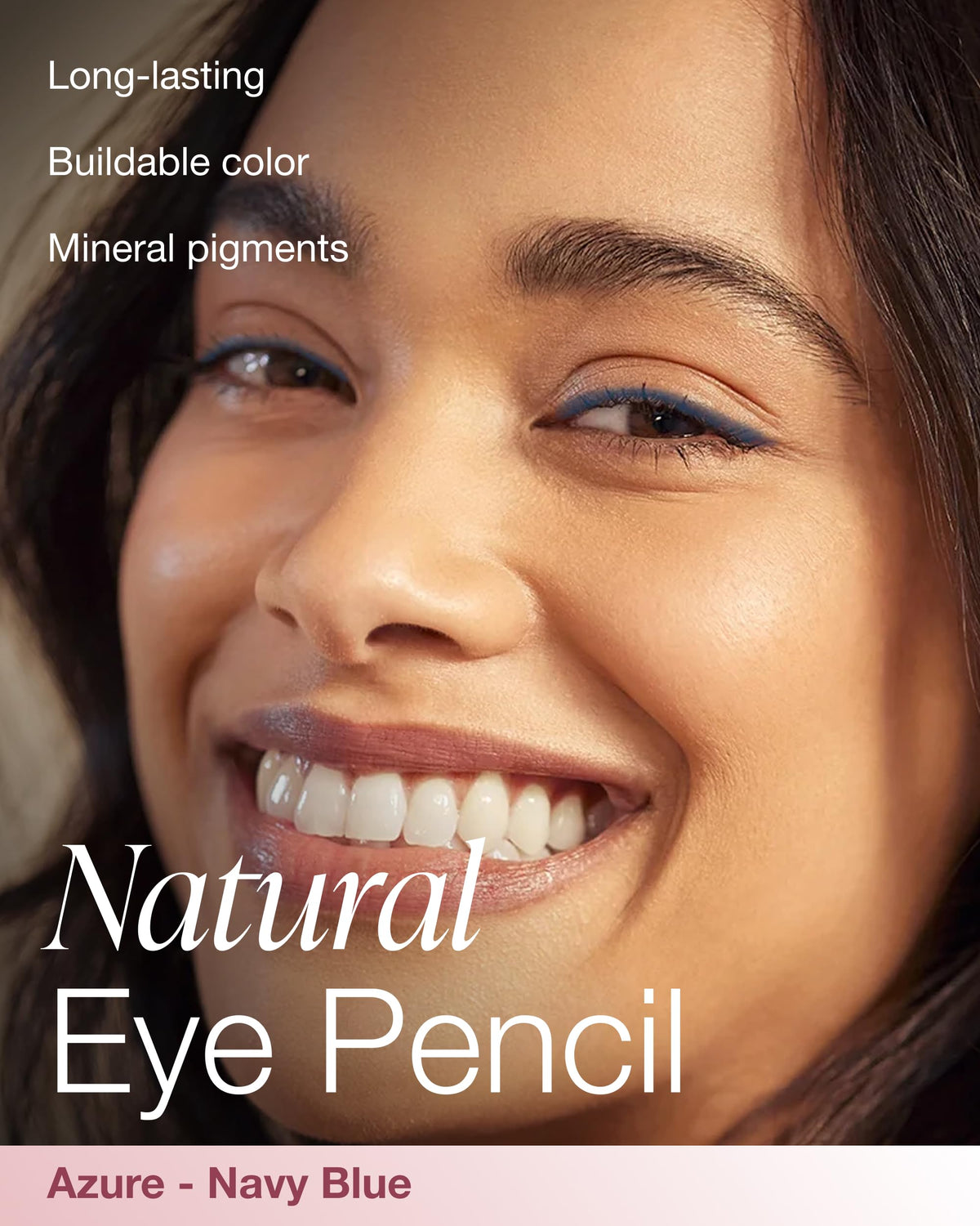 Mineral Fusion pencil tip and cap close-up showing smooth tip for precise lining and comfort