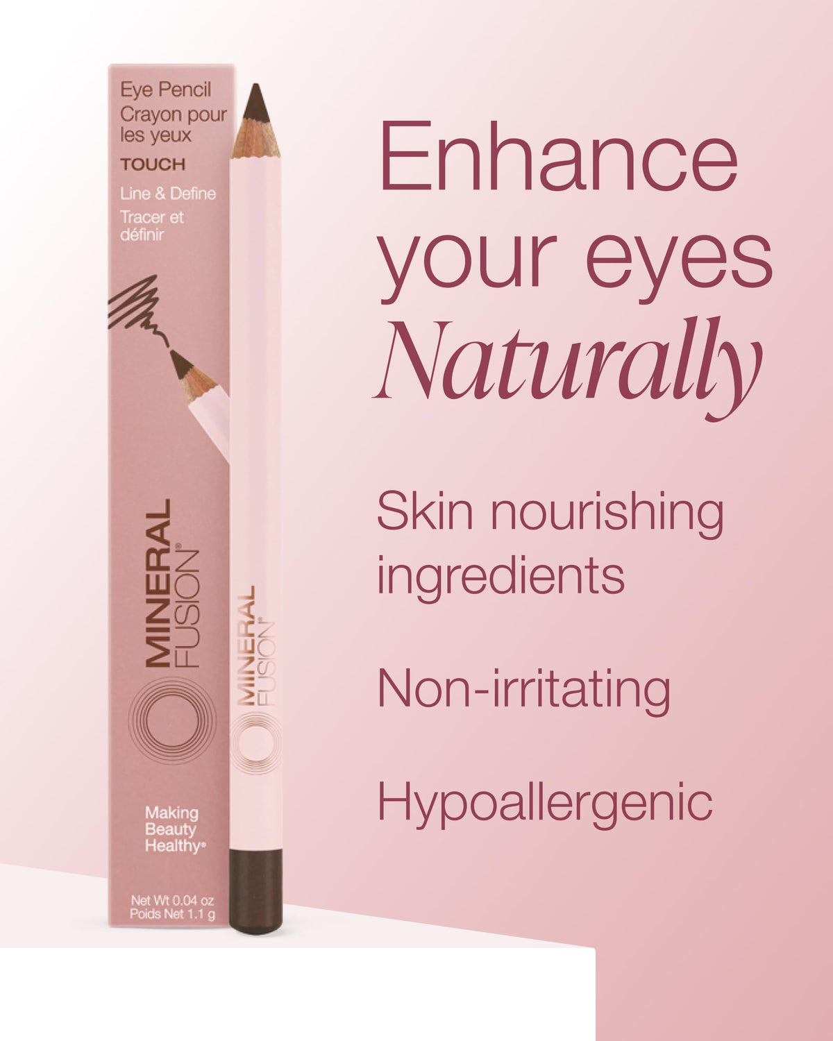 Mineral Fusion retractable pencil point demonstrating no-sharpen convenience