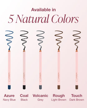 Mineral Fusion pencil held in hand showing scale for travel-friendly convenience