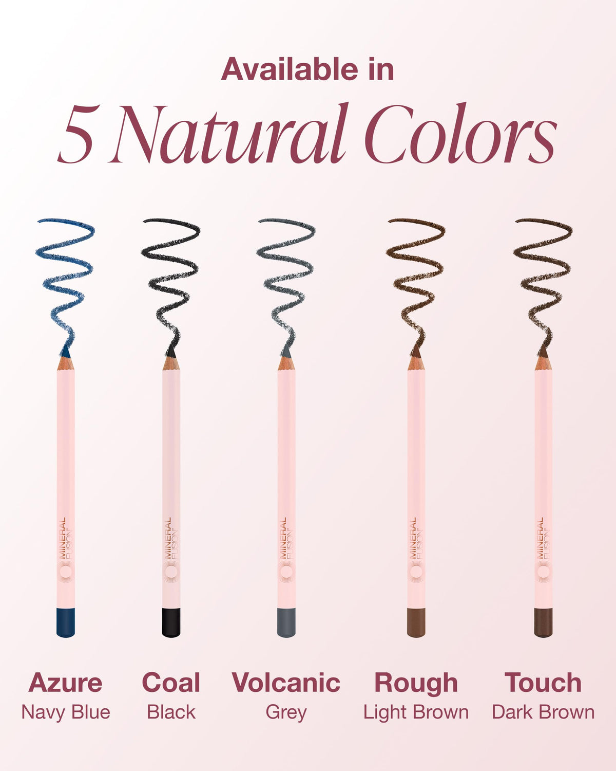 Mineral Fusion eyeliner smudged into smoky eye demonstrating blendability and flattering finish