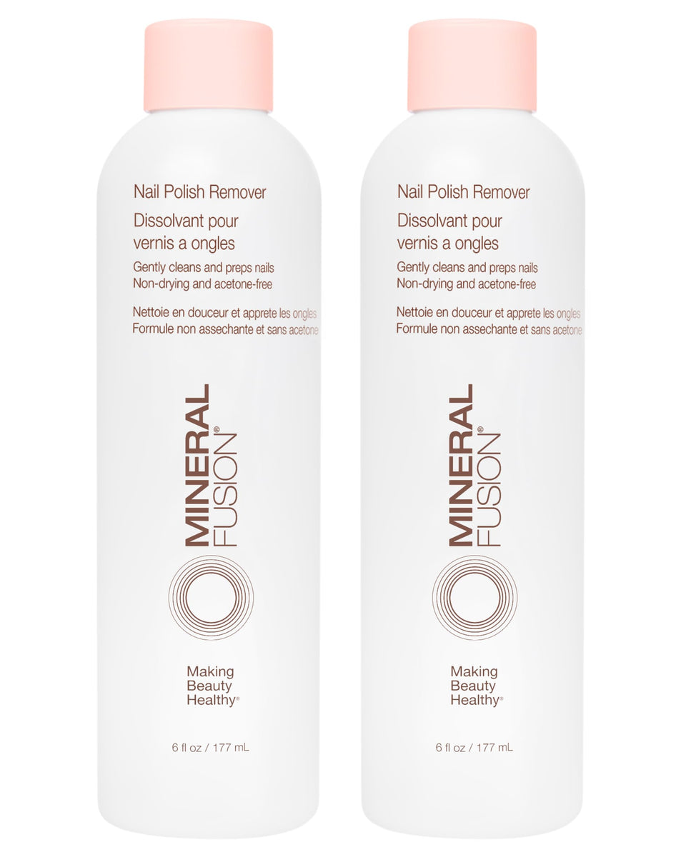 Mineral Fusion front bottle view showing label and gentle remover benefits