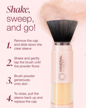 Mineral Fusion label close-up highlighting hypoallergenic, non-toxic ingredient benefits