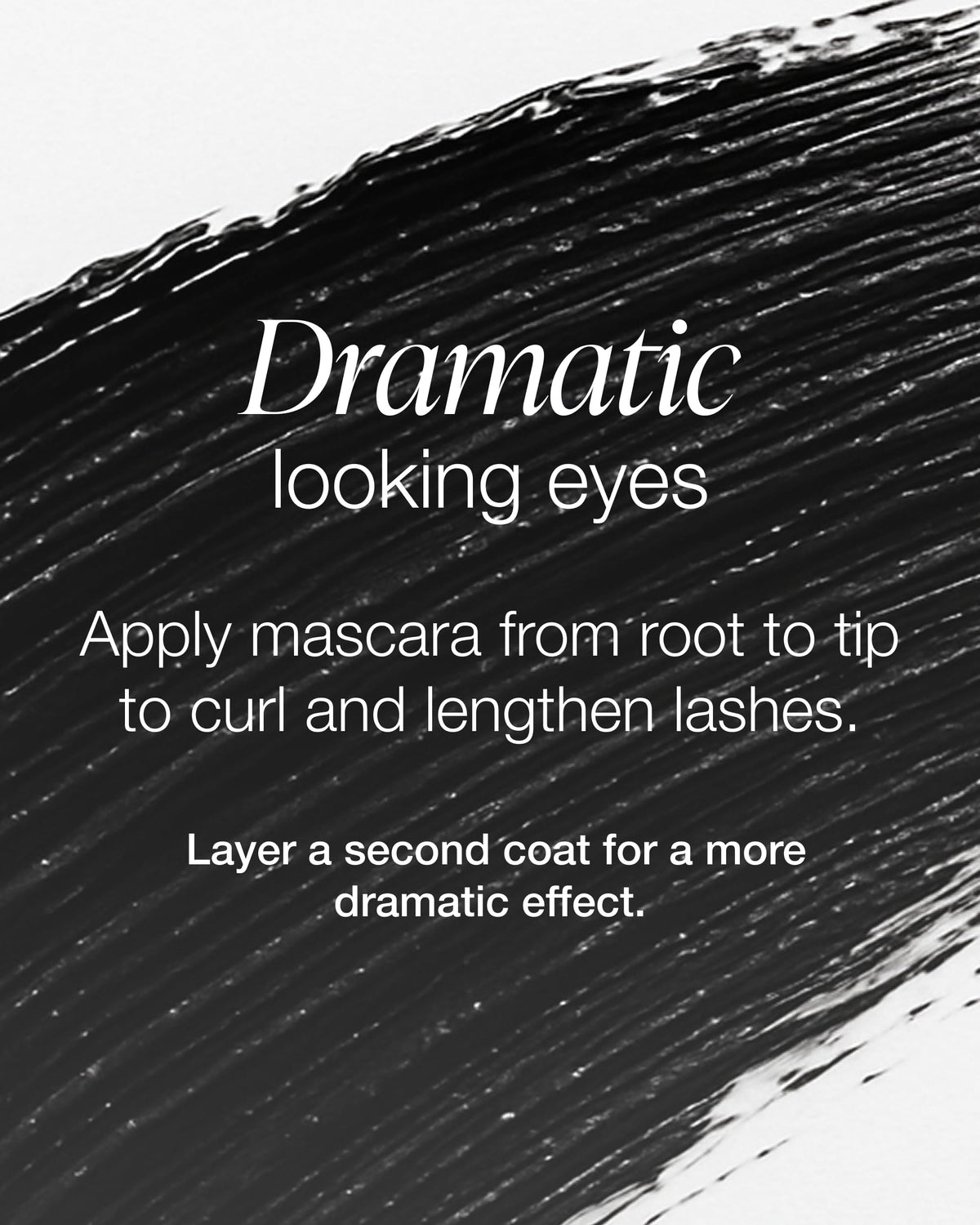 Mineral Fusion application on eye delivering visible curl and length benefits