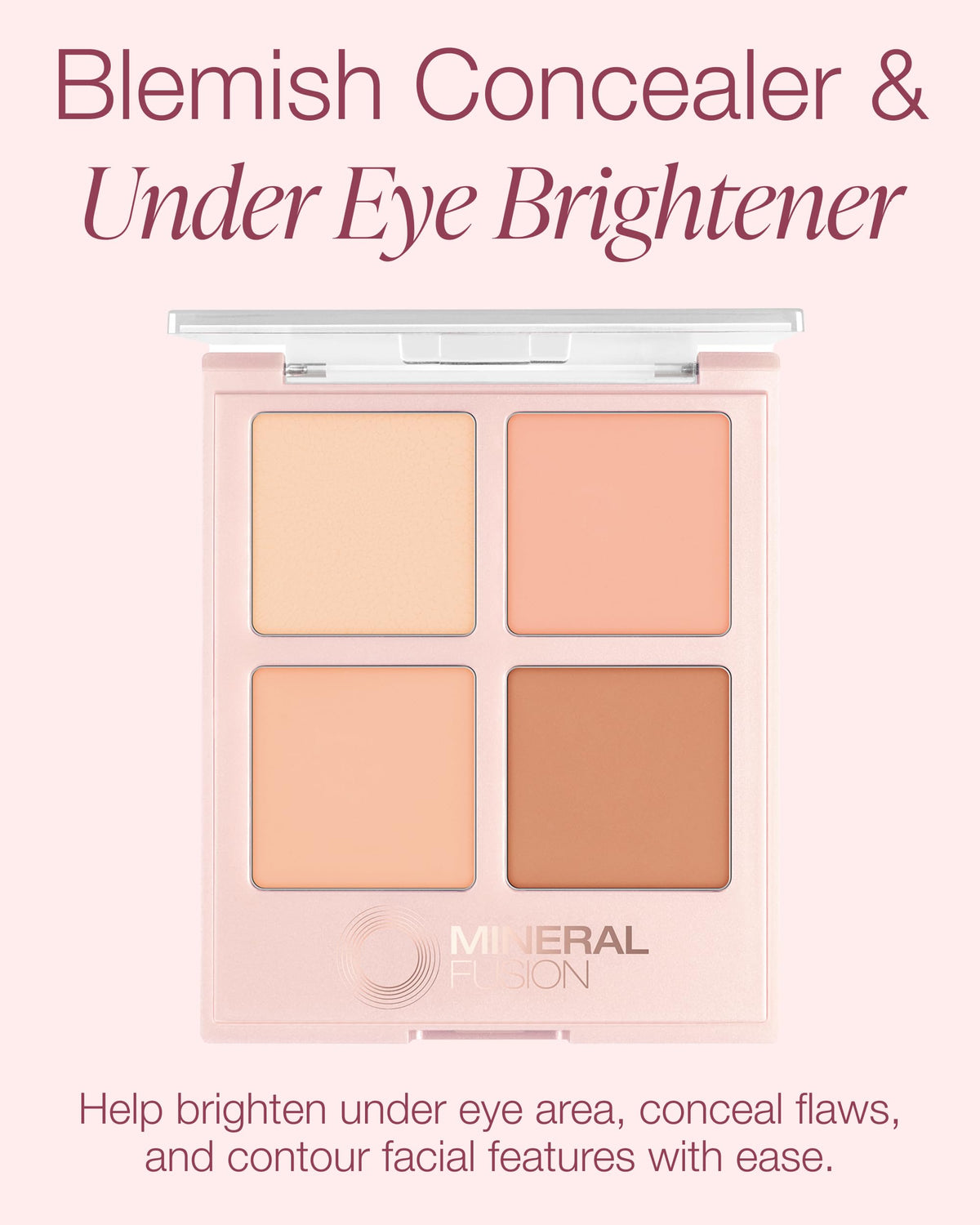 Mineral Fusion palette open with brush ready for precise application and touch-ups
