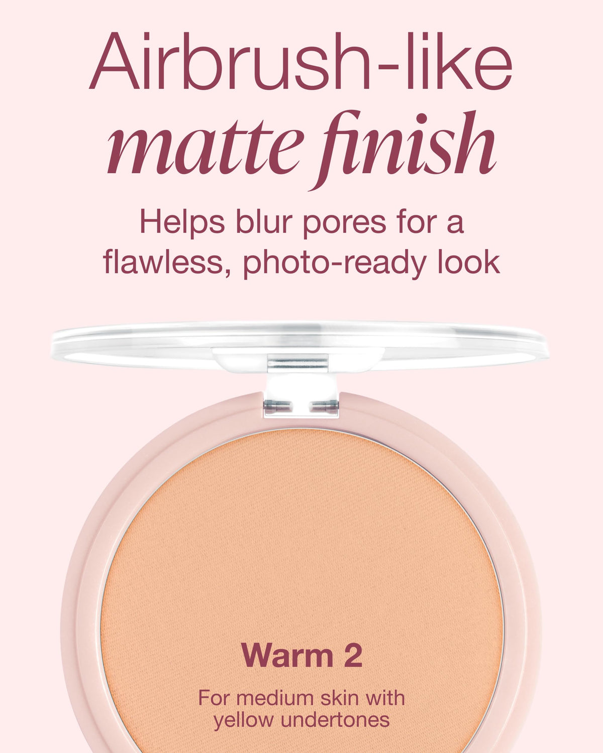 Mineral Fusion powder brushed on skin demonstrating even application