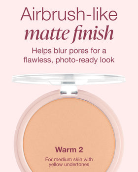 Mineral Fusion powder brushed on skin demonstrating even application