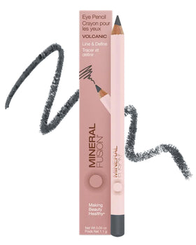Mineral Fusion front packaging showing volcanic grey pencil and brand