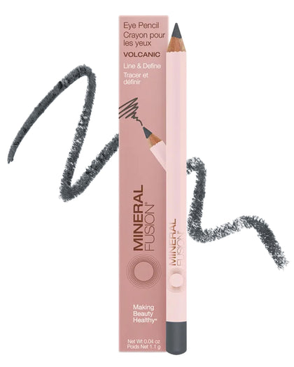 Mineral Fusion front packaging showing volcanic grey pencil and brand
