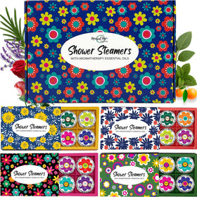Mineral Me California front packaging showing four gift boxes and branding for elegant gifting