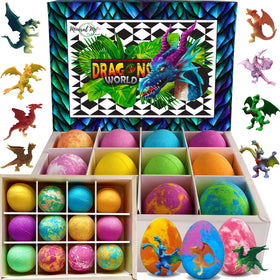Mineral Me California front packaging showing colorful bath bomb assortment and benefits