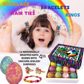 Mineral Me California revealed jewelry surprise beside bath bomb showing collectible child-safe accessory