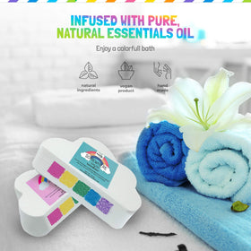 Mineral Me California gift box open with individually wrapped bombs, ideal present