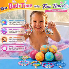 Mineral Me California lifestyle scene: child in bathtub with parent supervising, safe fun
