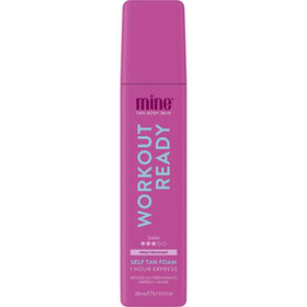MINETAN BODY.SKIN front packaging showing pump bottle for quick application
