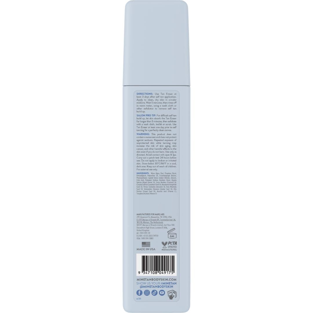 MINETAN BODY.SKIN mousse texture close-up highlighting hydrating removal