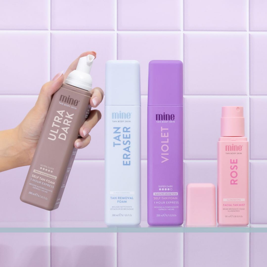 MINETAN BODY.SKIN travel size flatlay offering portability benefit