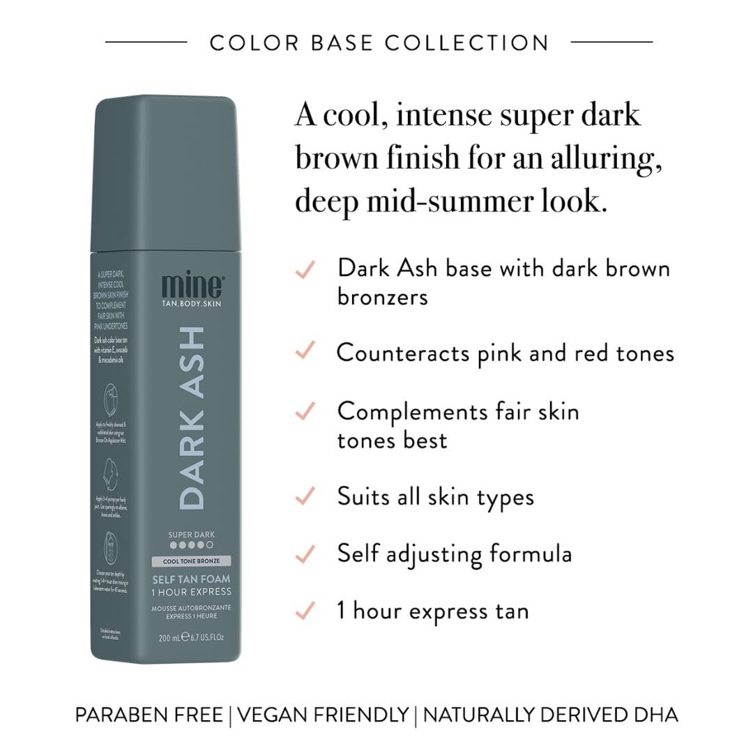 MINETAN BODY.SKIN applied with mitt demonstrating streak-free blending benefit
