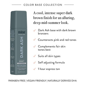 MINETAN BODY.SKIN applied with mitt demonstrating streak-free blending benefit