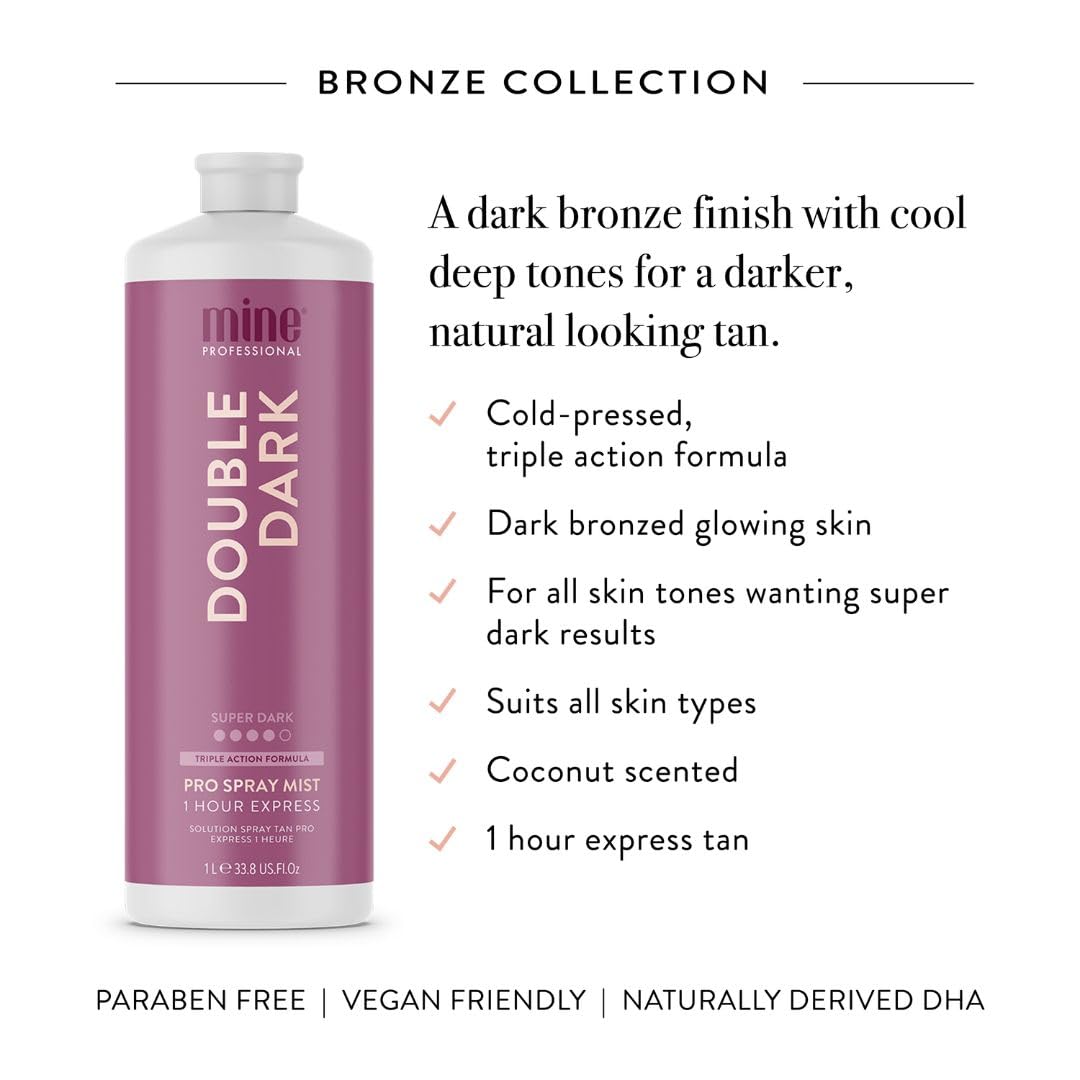 MINETAN BODY.SKIN mist spraying in motion for even fast-drying application benefit