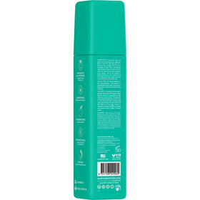 MINETAN BODY.SKIN mousse texture close-up highlighting lightweight hydrating foam