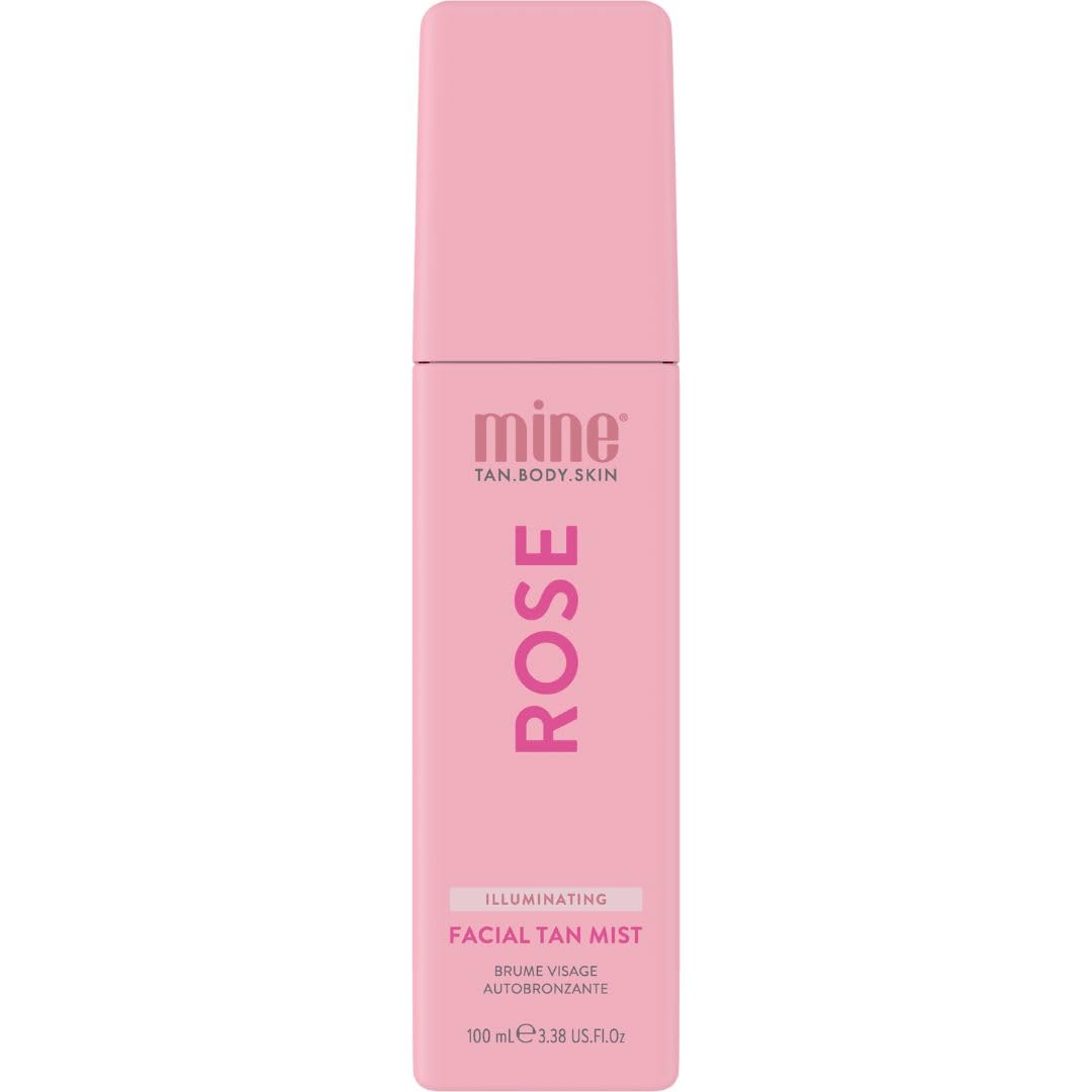 MINETAN BODY.SKIN front bottle shot showing pump and clear mist benefits