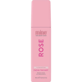 MINETAN BODY.SKIN front bottle shot showing pump and clear mist benefits