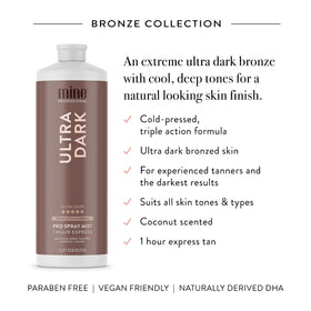 MINETAN solution swirled texture highlighting hydrating bronzing finish