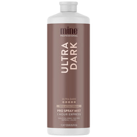 MINETAN front packaging showing bottle and branding for fast dark tan